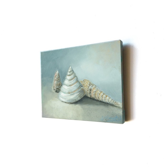 Original oil painting,  "Sea cones #2" ,   8"x10" - Picture 3 of 3